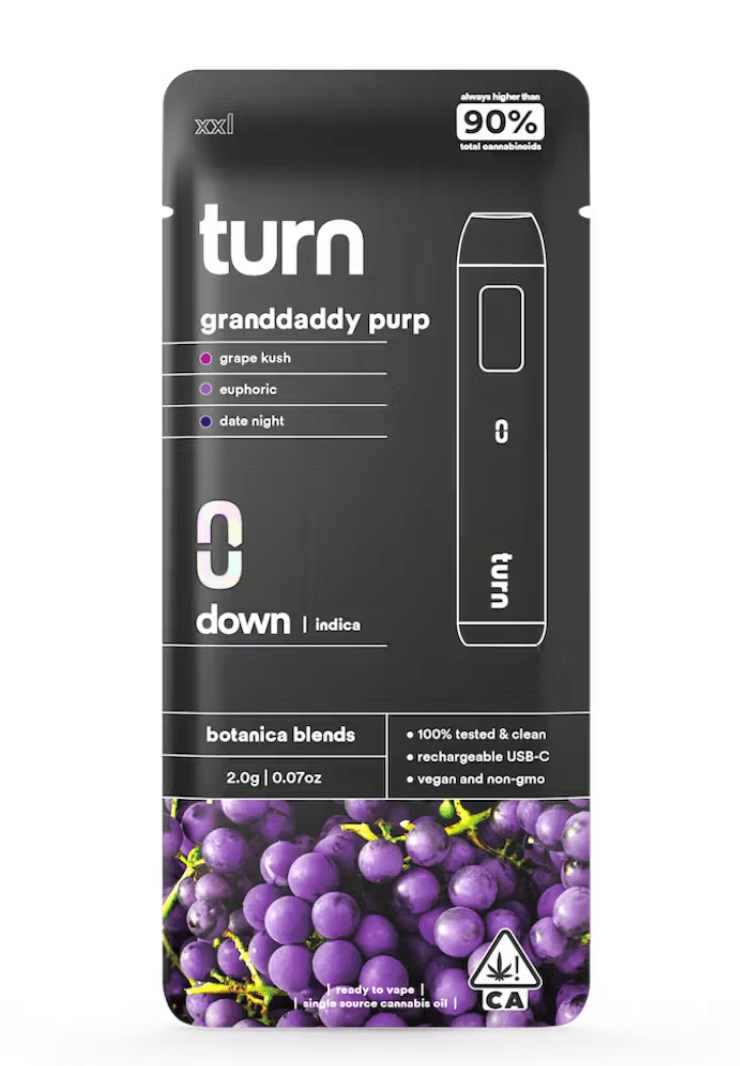 Turn 2G Disposable GrandDaddy Purp