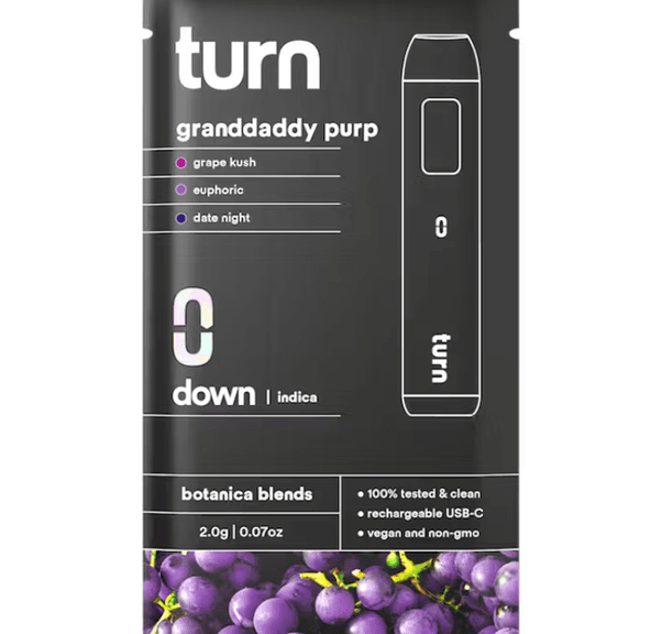 Turn 2G Disposable GrandDaddy Purp