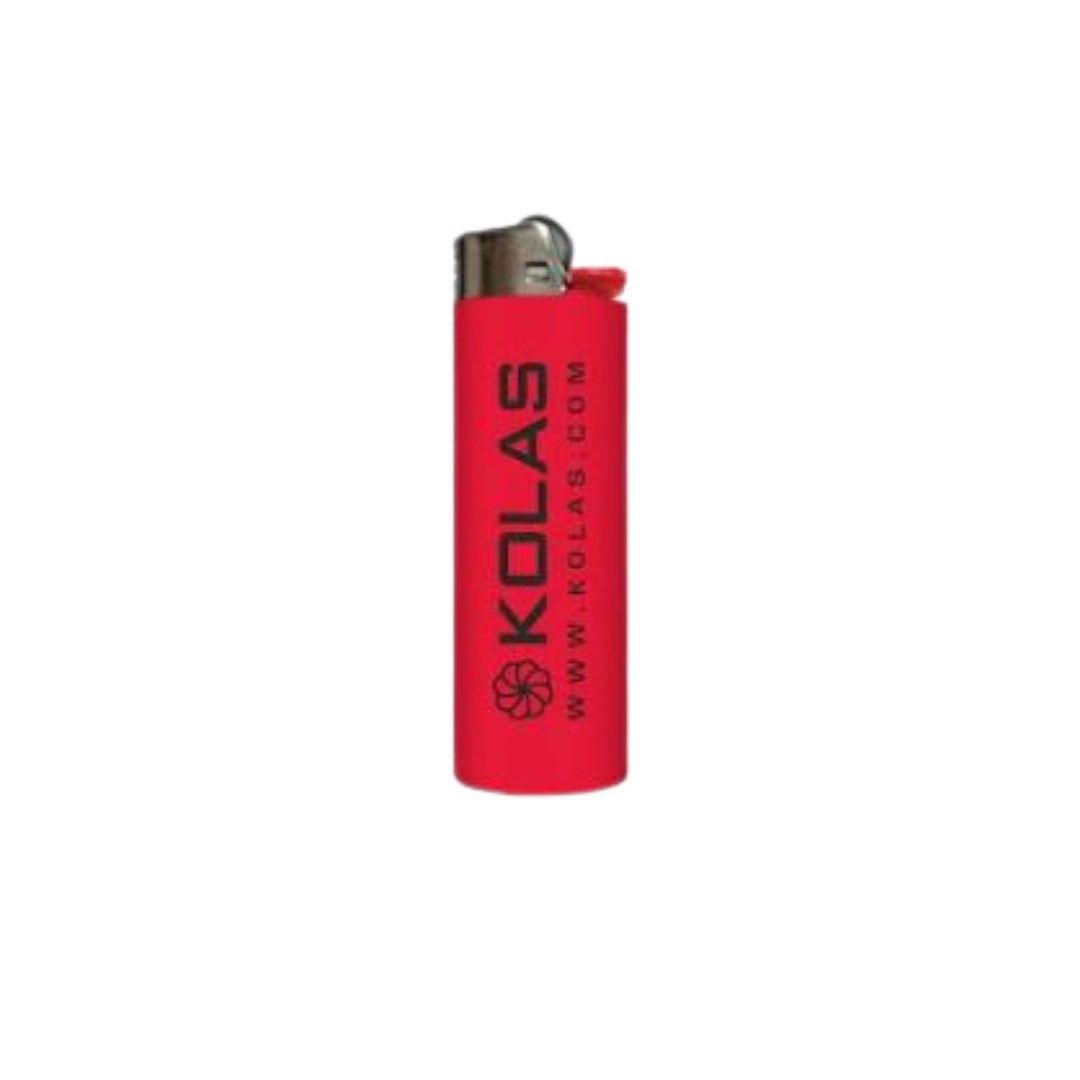 Kolas Branded Logo BIC Lighter Red