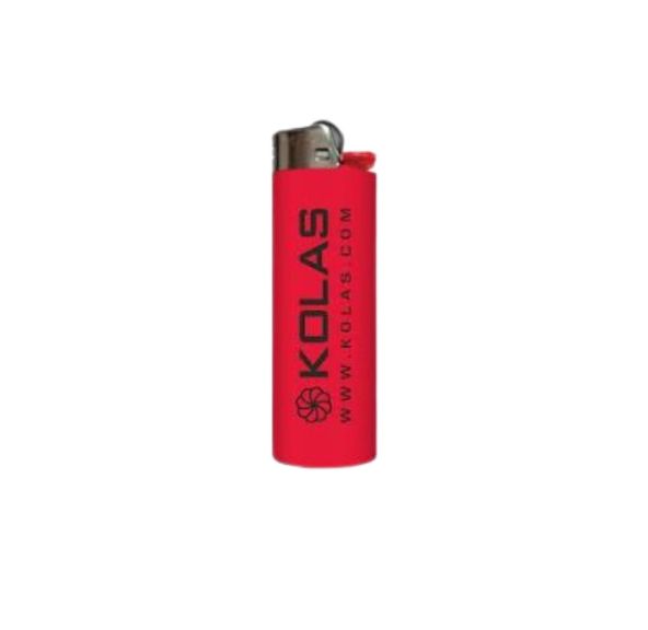 Kolas Branded Logo BIC Lighter Red