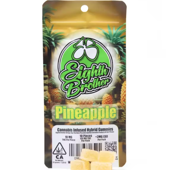 Pineapple Gummies 10 pack - 100 mg