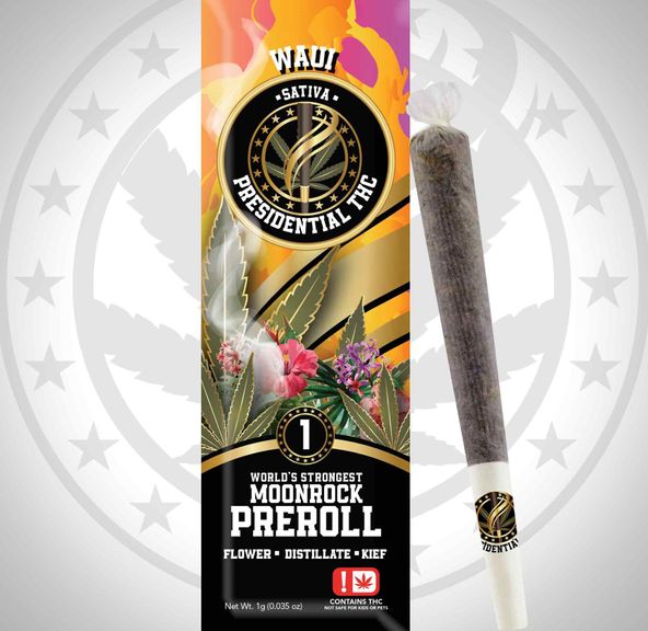 PRESIDENTIAL THC WAUI MOONROCK PREROLL 1G