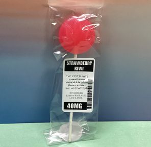 207 Edibles- Strawberry Kiwi- Sugar Free- Lollipops- 40MG