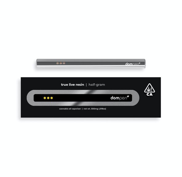1. dom x SHF .5g Live Resin Disposable Vape Pen - Durban Biscotti (S) *SALE*