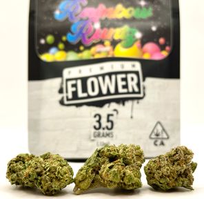PRE-ORDER ONLY 1/8 Rainbow Runtz (27.40%/Hybrid) Premium Flower - West Coast Cure