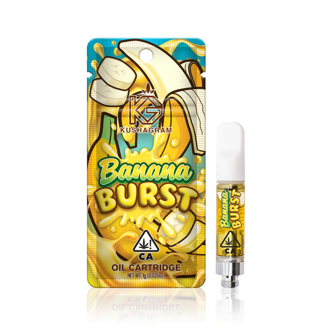 KUSHAGRAM Banana Burst Premium Cartridge 1g 1.00 g