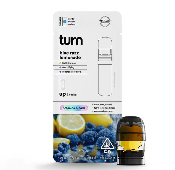 Turn- Blue Razz Lemonade Botanica Blends Pod (S)