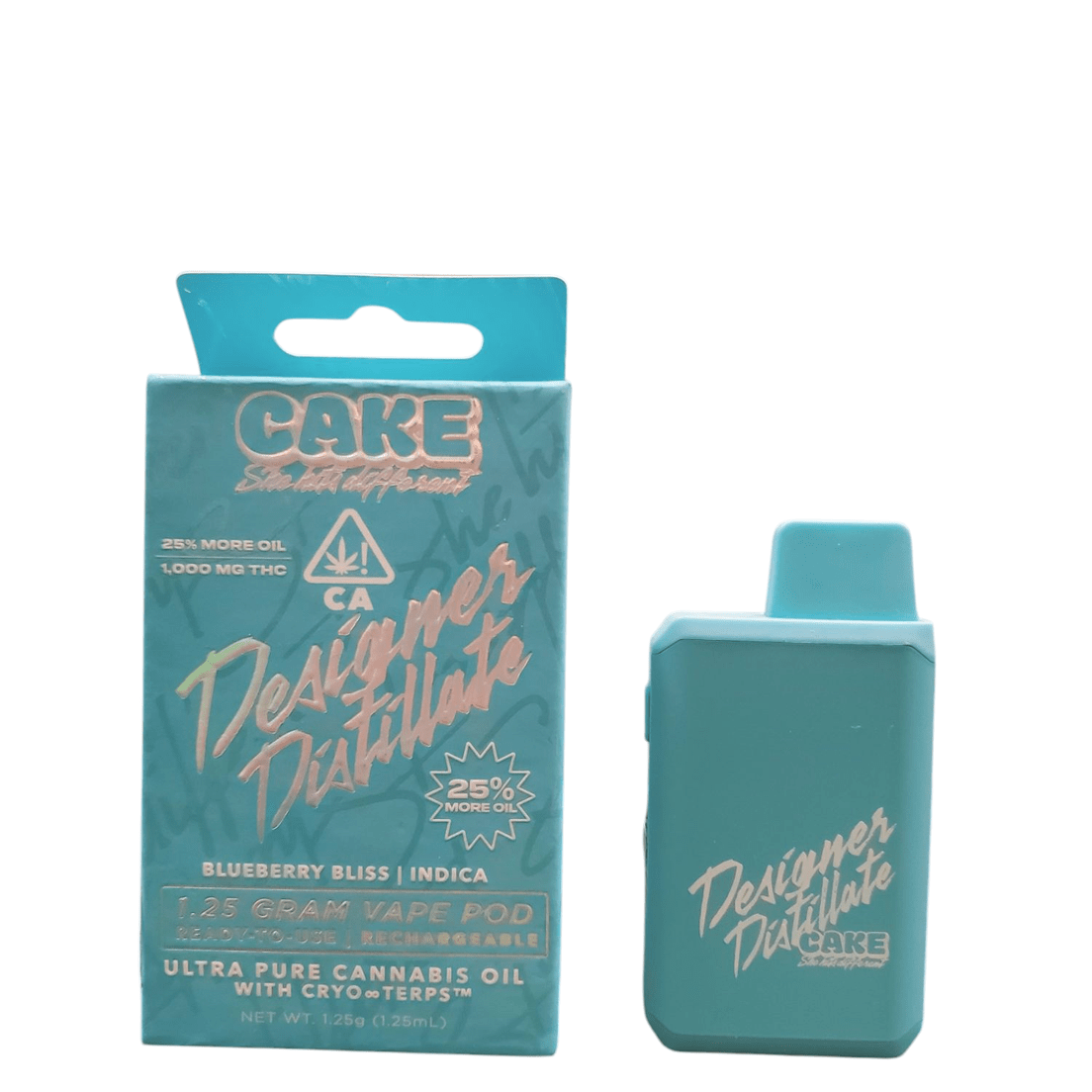 Cake - Blueberry Bliss Designer Distillate Disposable Vape 1.25g