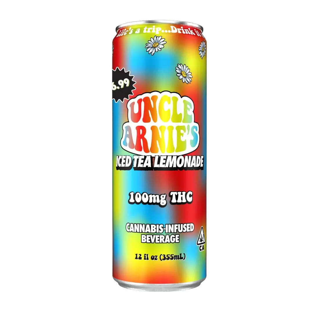 Uncle Arnie's Canned Beverage Iced Tea Lemonade 100mg