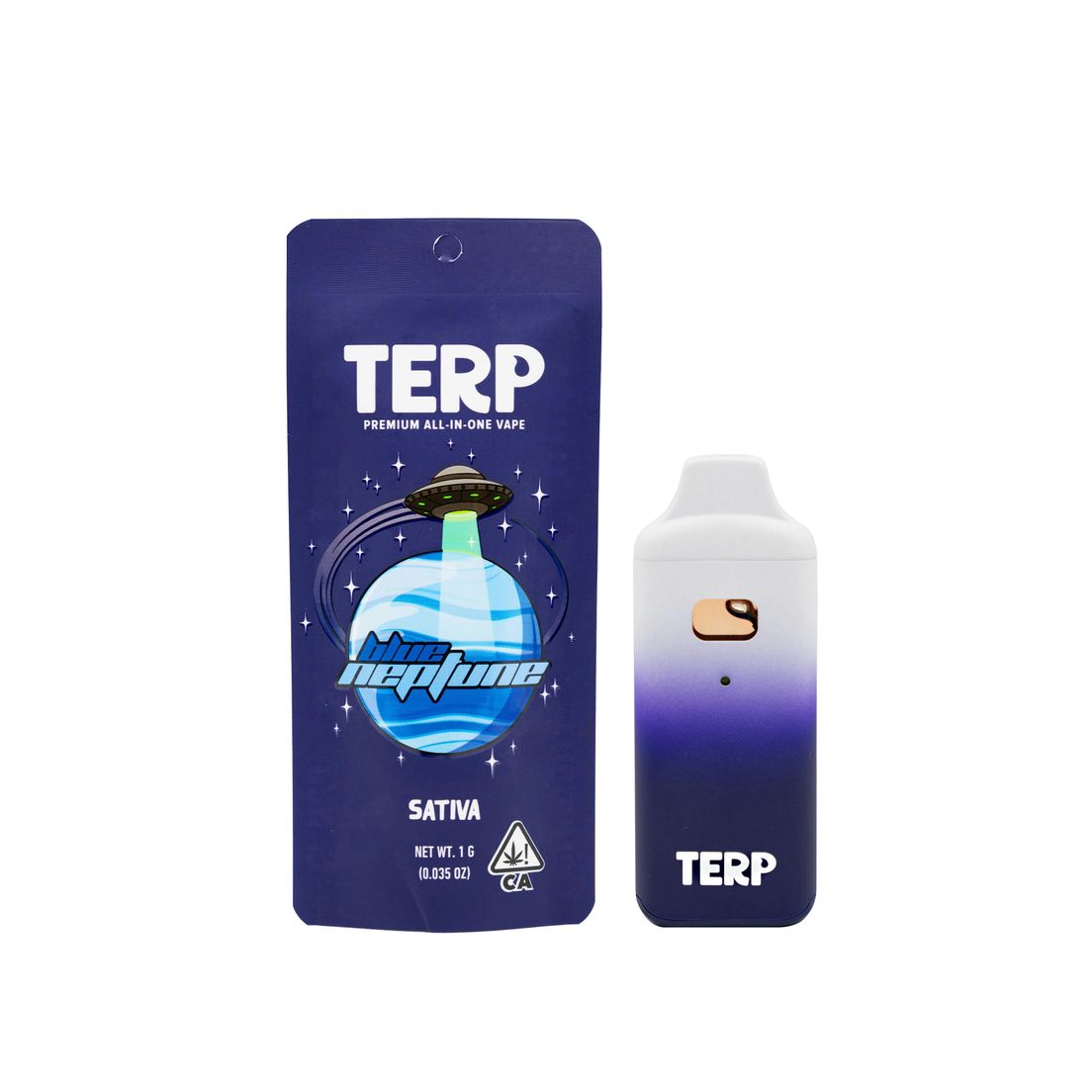 Terp | AIO Vape | 1g | Distillate | Blue Neptune