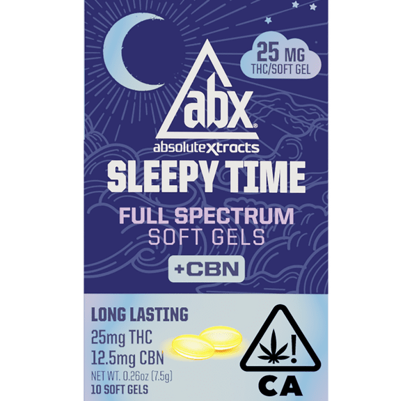 [ABX] CBN Soft Gels - 25mg - 10ct - Sleepy Time