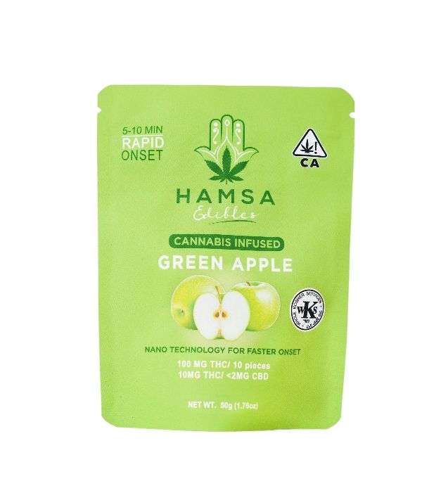 Hamsa - Green Apple Kosher Gummies 100mg
