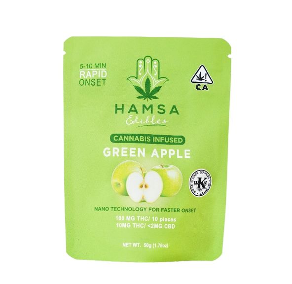 Hamsa - Green Apple Kosher Gummies 100mg
