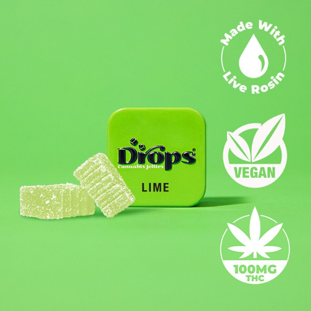 Drops Singles Lime Gummies 100mg