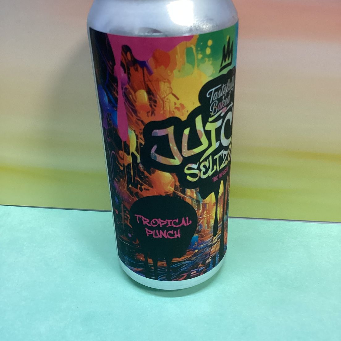 Tastefully Baked- Tropical Punch- JUICED- NANO- THC Infused- Seltzer- 100mg