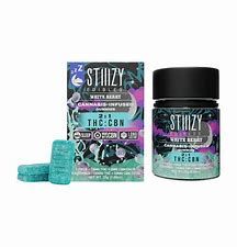 STIIIZY 2:1 THC: CBN White Berry Gummies 150g
