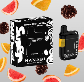 Hanabi Live Resin AIO Vape Super Sour Diesel 1g