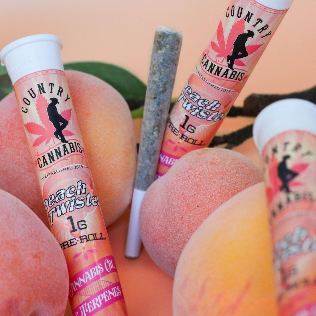 Country Cannabis - Infused Pre-Roll - Peach Twister