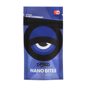 DŌSD Edibles - 1000mg Nano Bites - Blue Raspberry Gummies (INDICA)