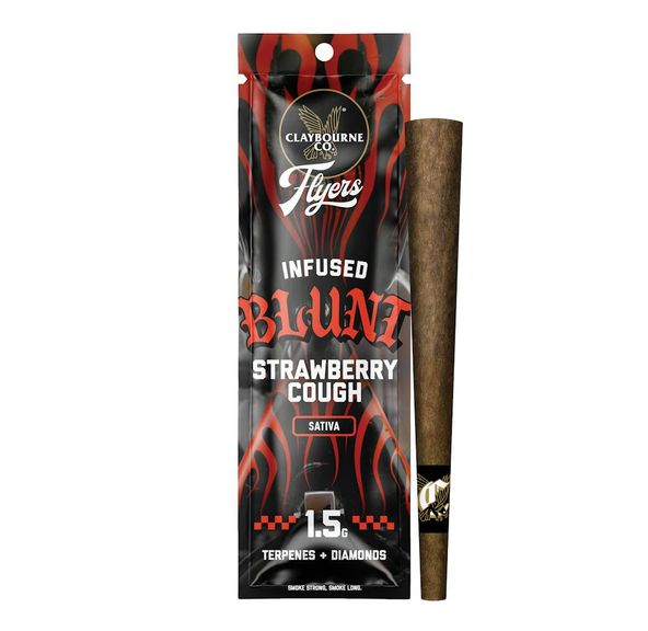 Claybourne Co. - Strawberry Cough - Flyers Infused Blunt 1.5g