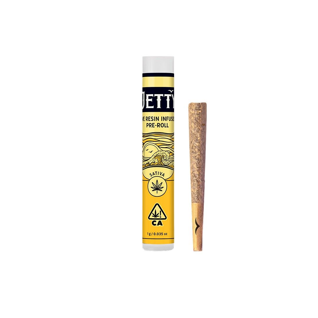 Jetty Live Resin Infused Pre-roll Super Lemon Haze x Garlic Grove 1g