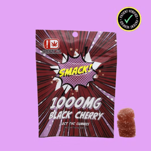 1000mg THC Black Cherry Gummy