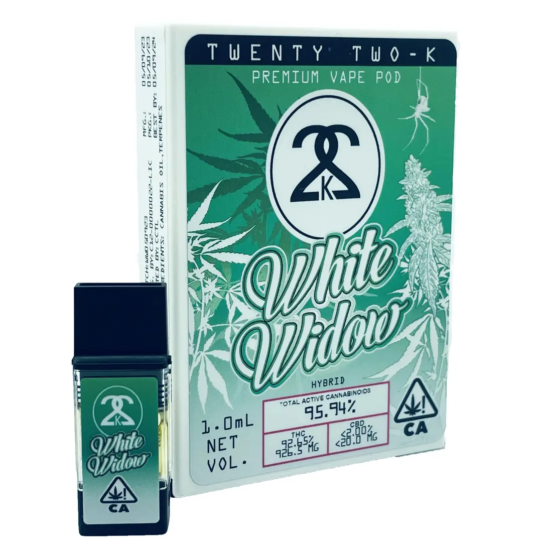 22K | PlugPlay Compatible | Pod | 1g | Distillate | White Widow