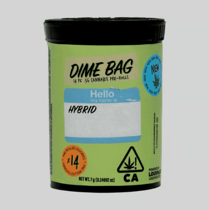 Dime Bag Pre-roll 14pk Grease Monkey 7g