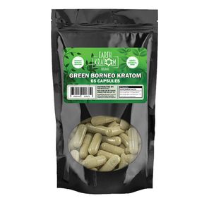 65ct Green Borneo Kratom Capsules