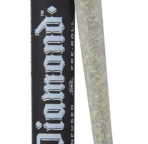 Heavy Hitters - Black Haze (49% Sativa) - 1g Diamond Infused Pre-Roll