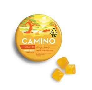Camino Gummies Mango Serenity 100 mg THC 100mg CBD