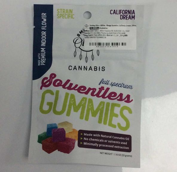 Smokey Okie's Edibles - Mango Gummies (California Dream) 200mg