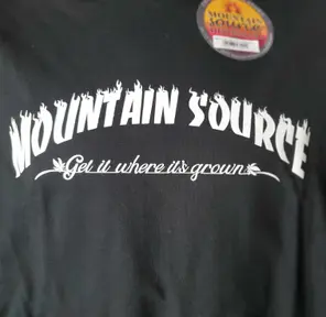MSD (3XL) BLACK FLAME FONT T SHIRT