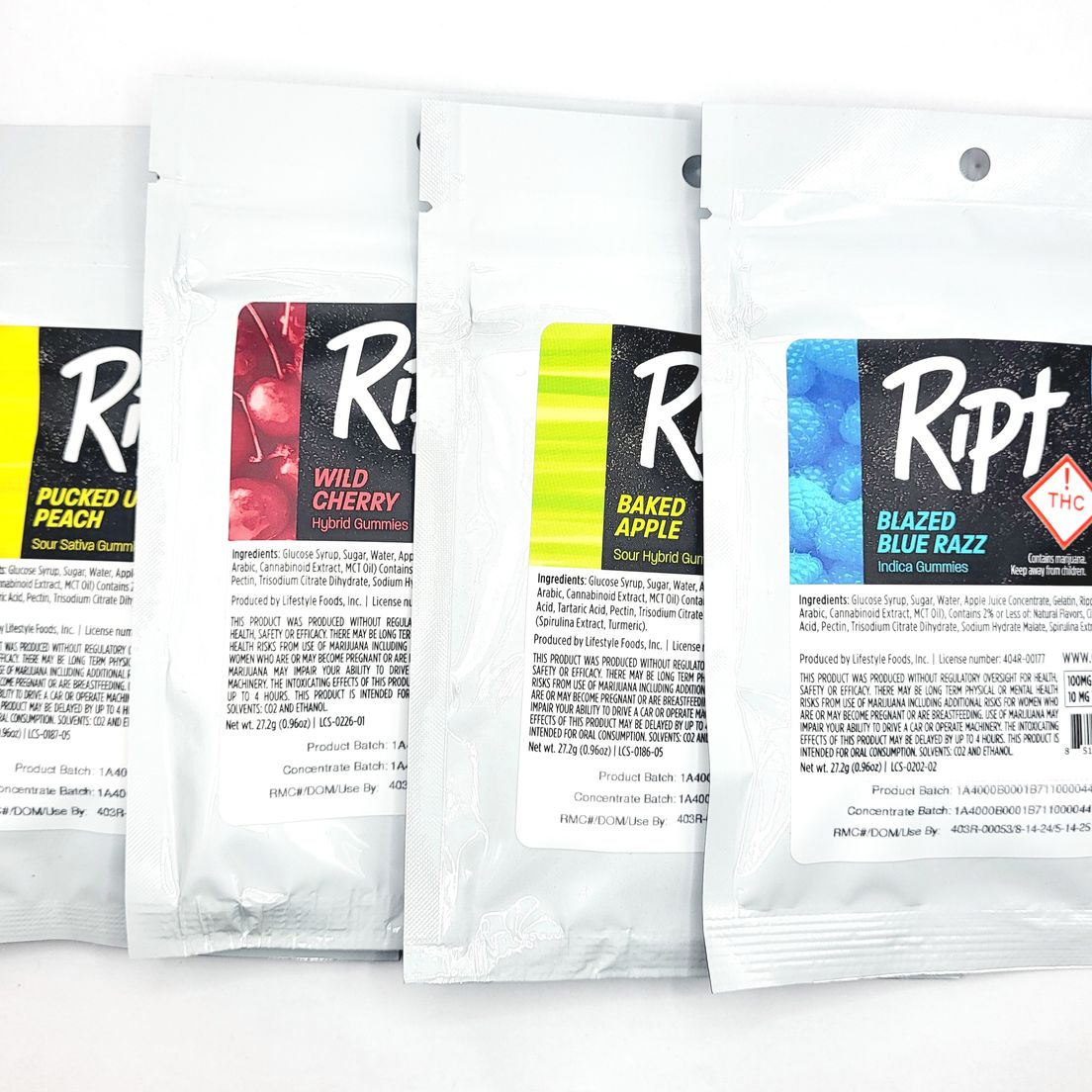Blazed Blue Razz | Ript | 100mg gummies