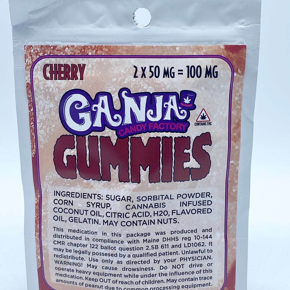 100mg Cherry Ganja Gummies