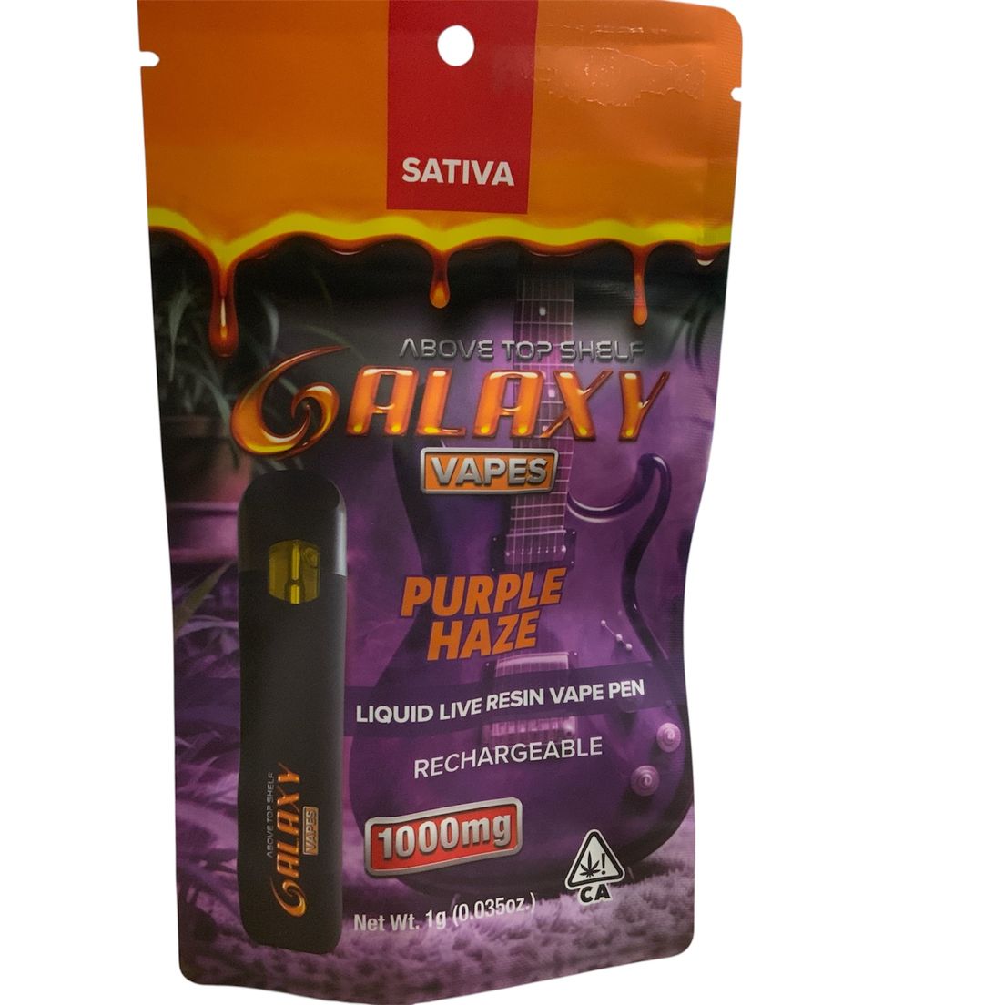 Galaxy - Purple Haze Liquid Live Resin Disposable Vape 1g