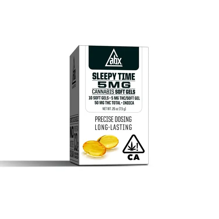 ABX - 5mg Sleepy Time Solventless + CBN Soft Gels - 10ct