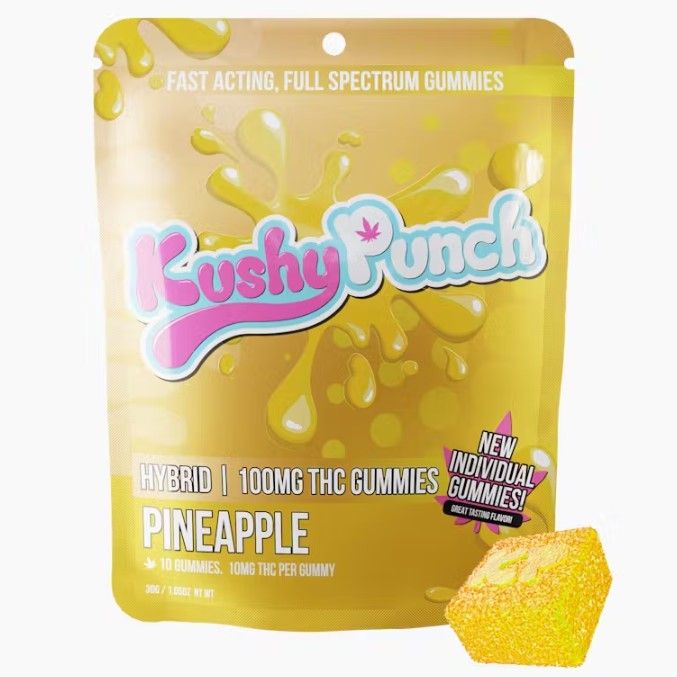 Hybrid Pineapple Individual Gummies 100mg