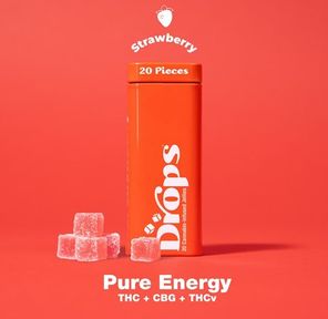 Drops 20pk Strawberry Gummies 50mg THC / 50mg CBG / 100mg THCV