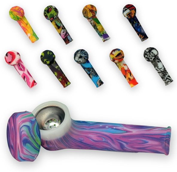 Pipe Silicone Glow in the Dark (Assorted)