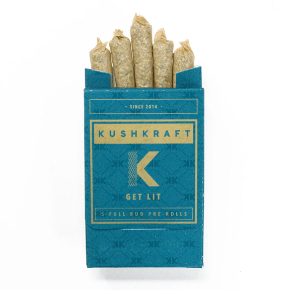 The White Hybrid 5 x 0.6g Pre-Rolls by KushKraft