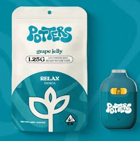 1.25g Grape Jelly (Indica) Ready-to-Use Live Resin Vape - Potters