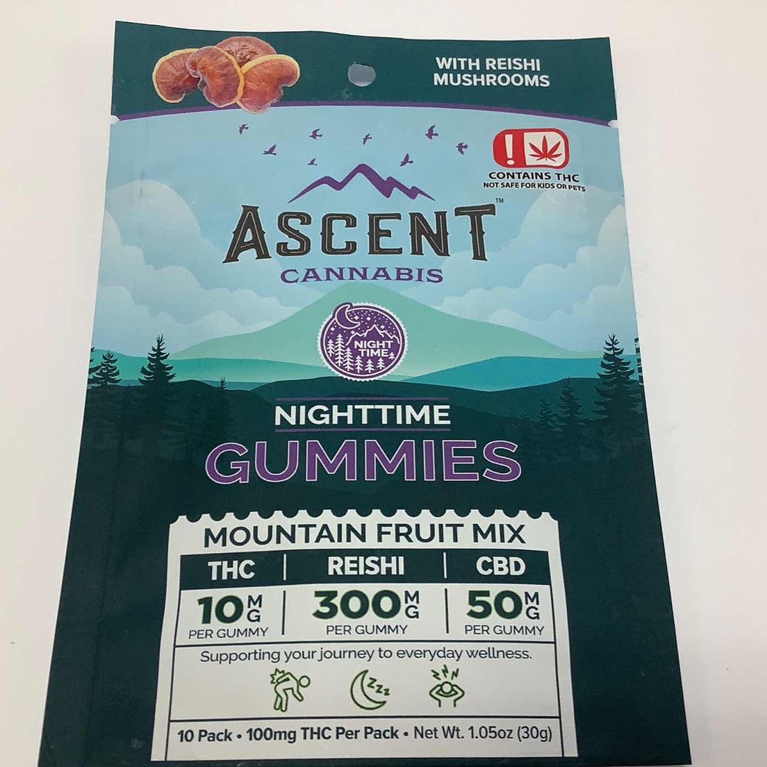 Ascent 10mg Gummies - Reishi