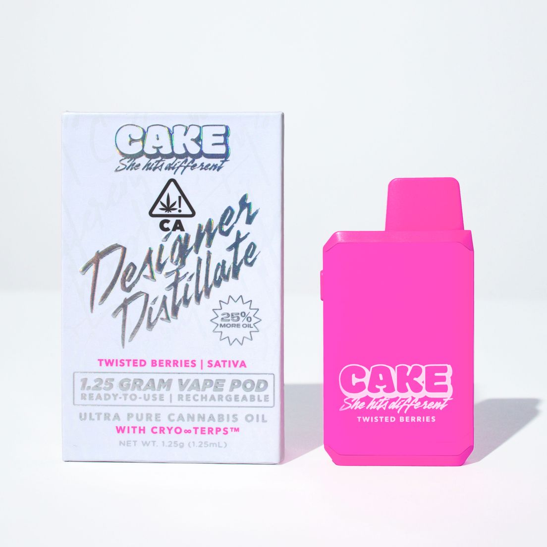 Cake AIO Vape Twisted Berries 1.25g