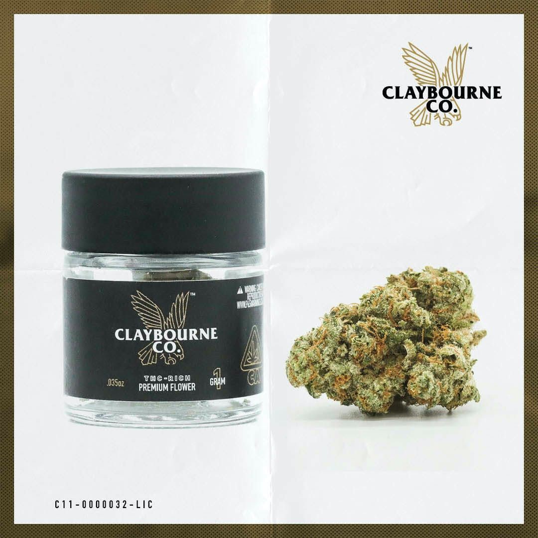 B. Claybourne 1g Flower - Quality 9.5/10 - Black Triangle OG