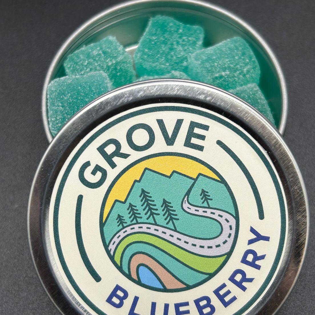 Blueberry - Grove Hash Rosin Gummy 500mg - Made by Le Kien Kitchen