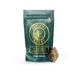 Premium Indoor Flower Green Ribbon