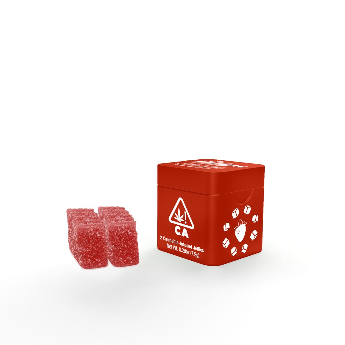 Drops Singles Strawberry Gummies 25mg CBD / 100mg THC