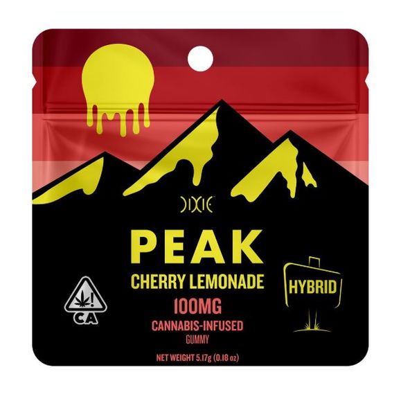 Dixie Peak Singles Gummy Cherry Lemonade 100mg