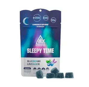 ABX - Blueberry Lavender 2:1 THC:CBN Sleepy Time Solventless Gummies - 150mg